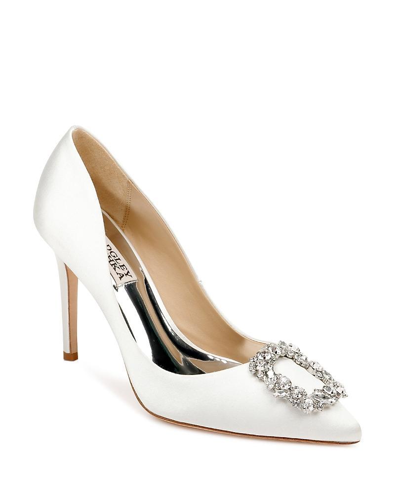 Badgley Mischka Womens Cher Crystal Buckle Pumps Product Image