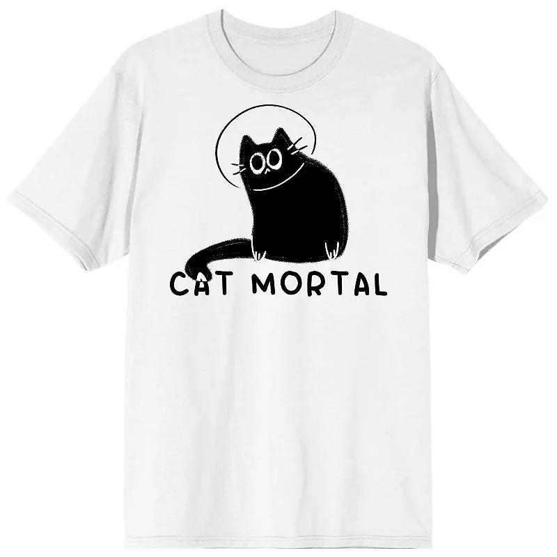 Mens Derpy Kitty Black Cat Mortal Tee Product Image