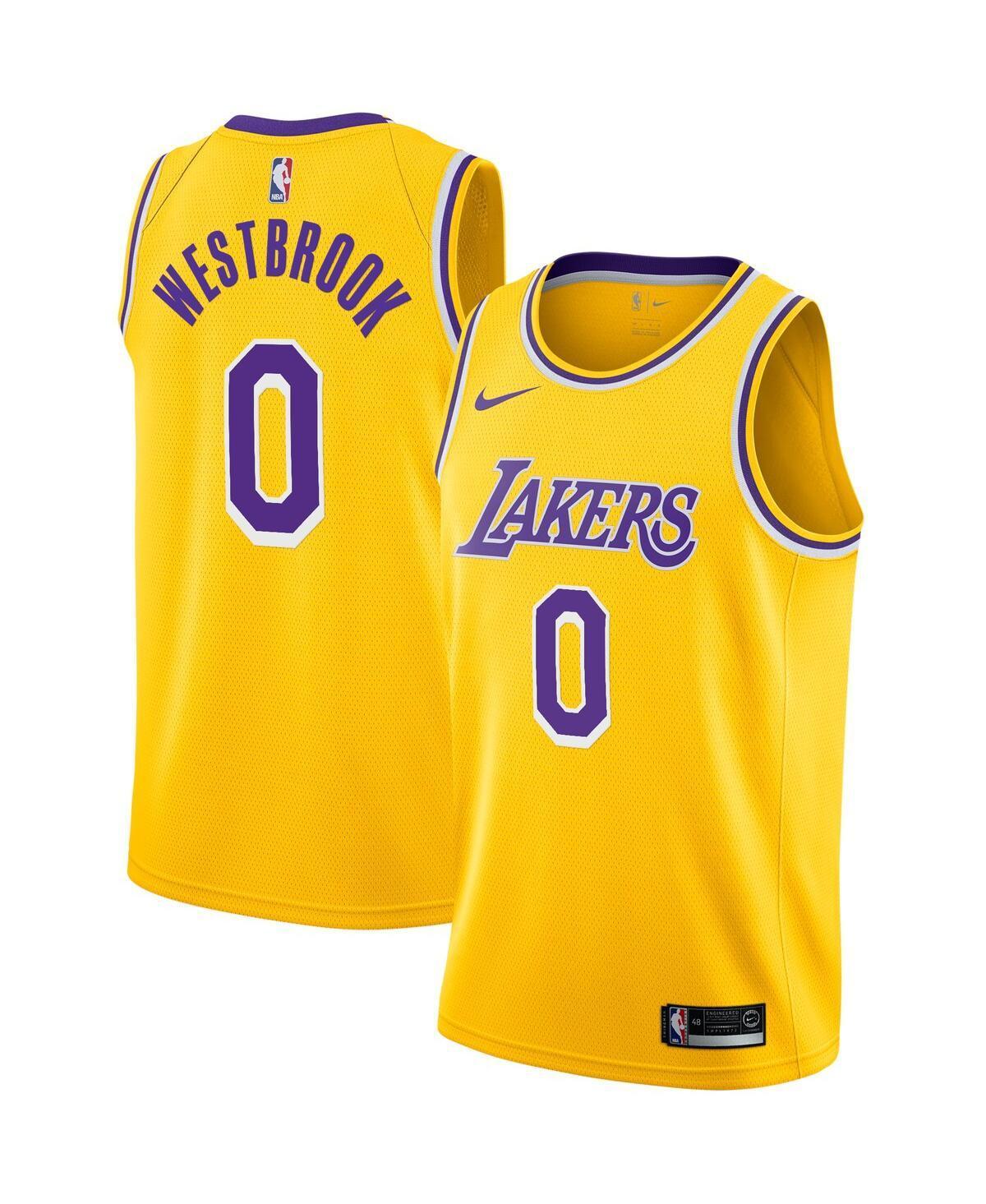 Mens Nike Russell Westbrook Gold Los Angeles Lakers 2020/21 Swingman Player Jersey - Icon Edition - Gold Product Image