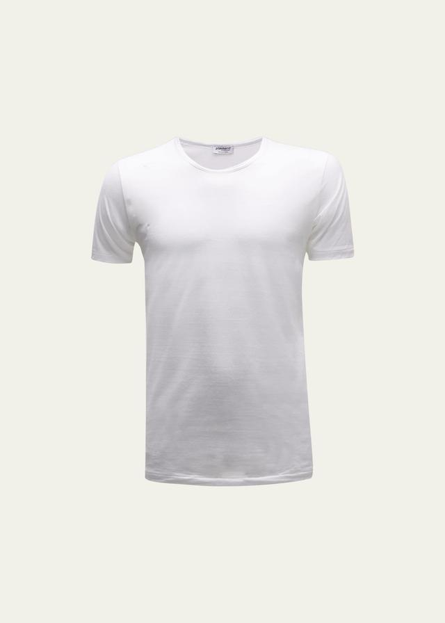 Mens Royal Classic Crew-Neck Cotton T-Shirt Product Image