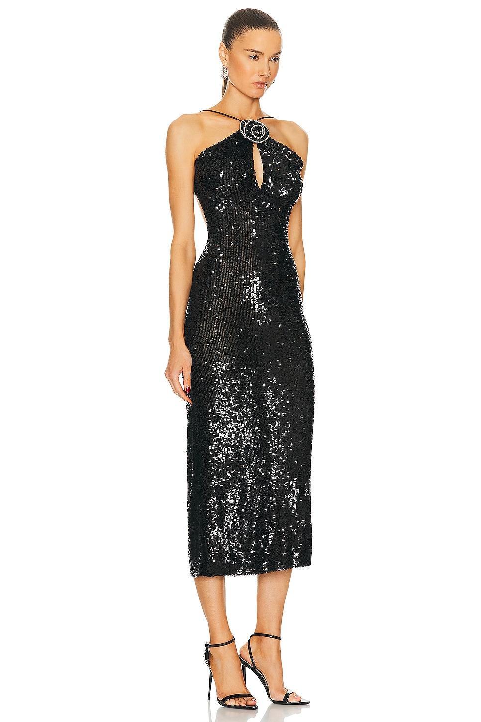 The New Arrivals by Ilkyaz Ozel Flore Dress Black. (also in ). Product Image