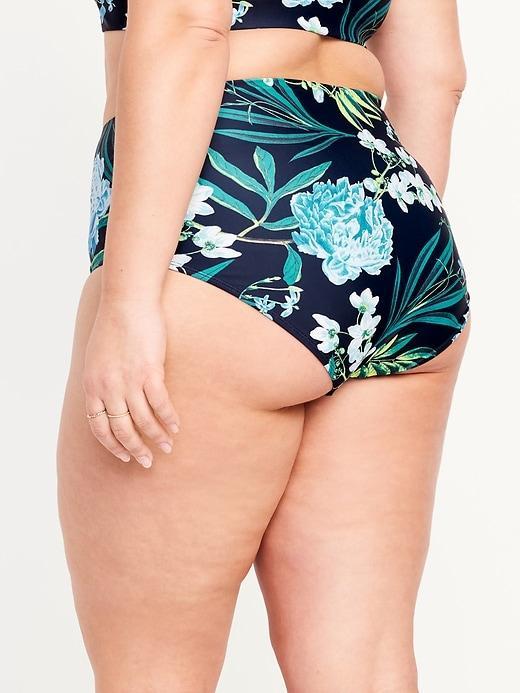 High-Waisted French-Cut Bikini Swim Bottoms Product Image