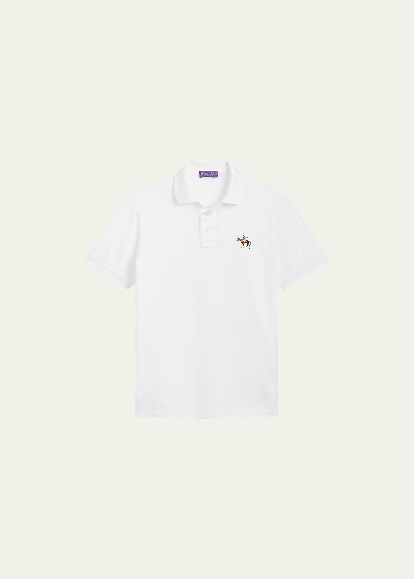 Mens Cotton Pique Standing Horse Polo Product Image