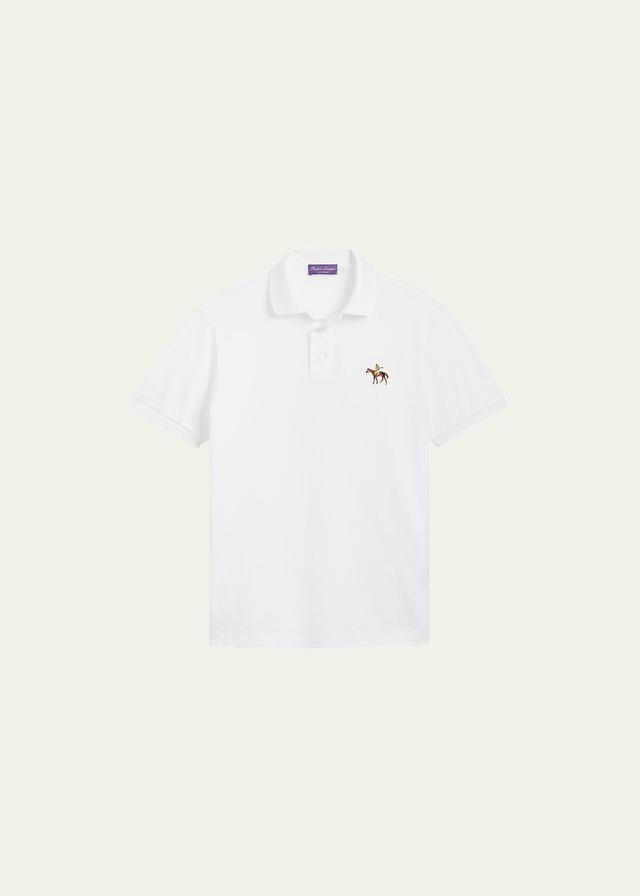 Mens Cotton Pique Standing Horse Polo Product Image