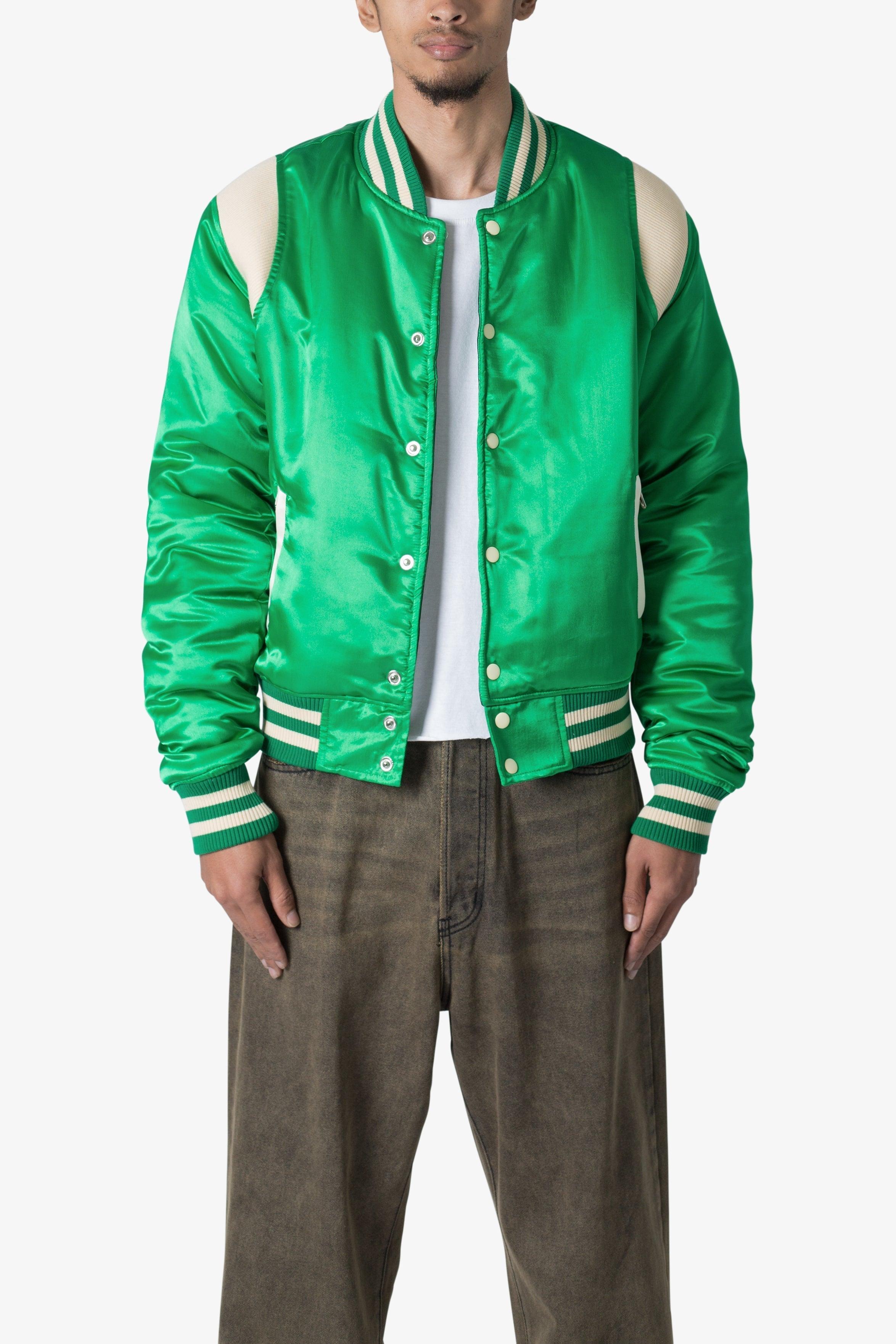 Classic Varsity Jacket - Green Product Image