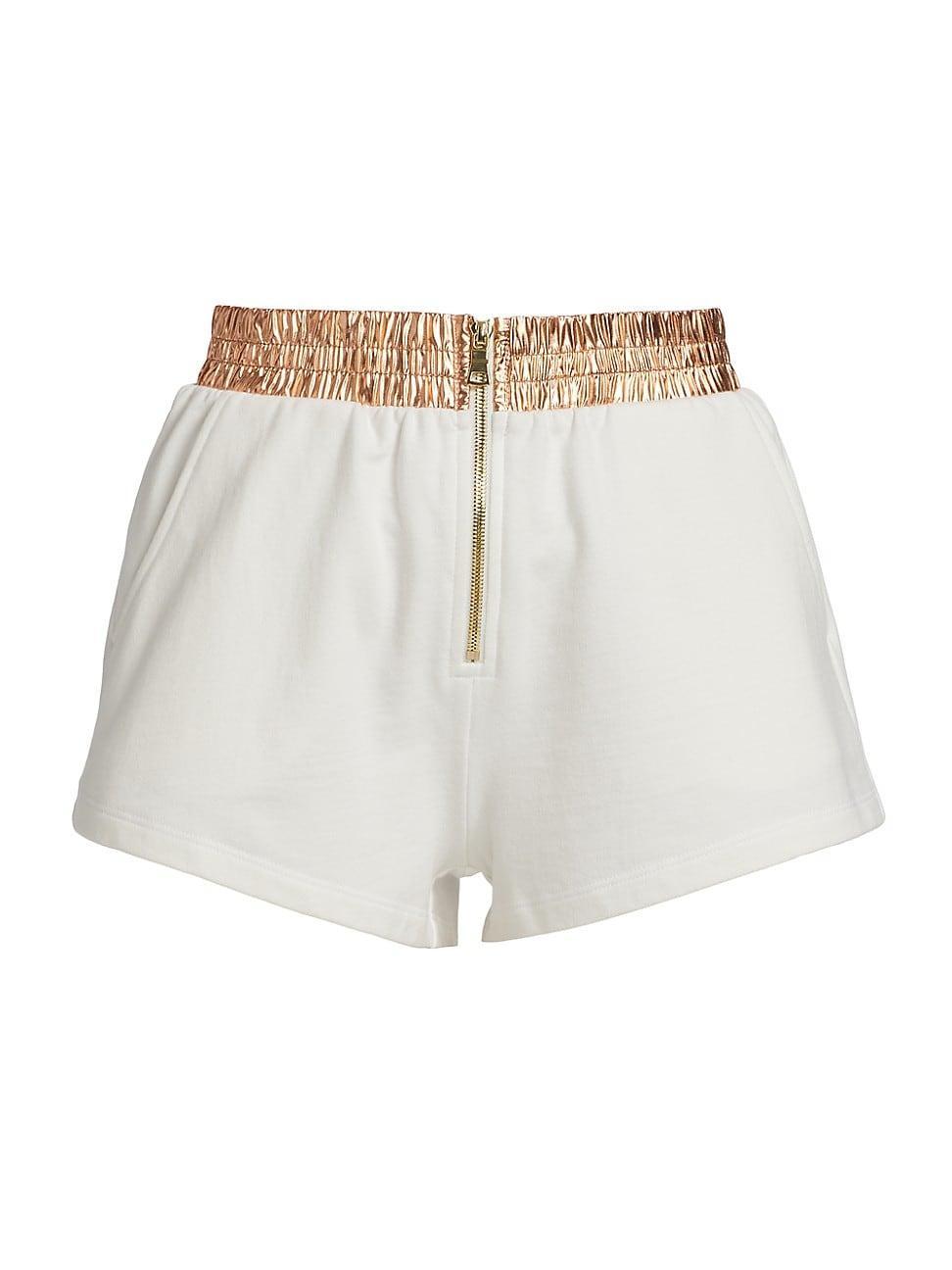 Womens Ray Metallic Zip Shorts product image