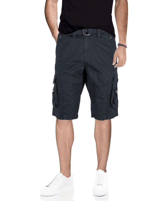 X-Ray Mens Belted Snap Detail Cargo Shorts Product Image