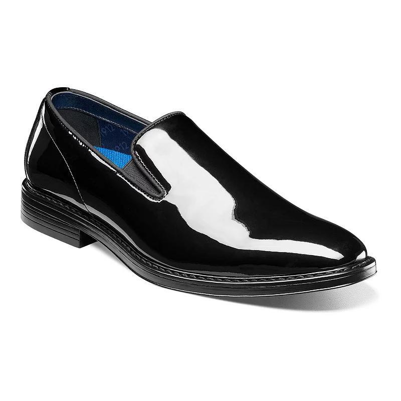 Nunn Bush Centro Flex Mens Plain Toe Slip-On Shoes Black Product Image