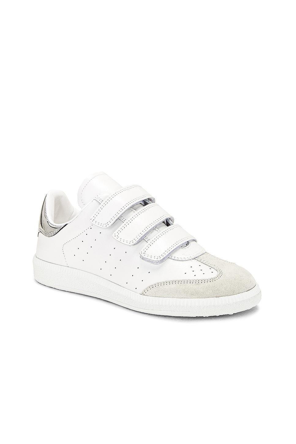 Isabel Marant Beth Sneaker in Silver - White. Size 36 (also in ). Product Image