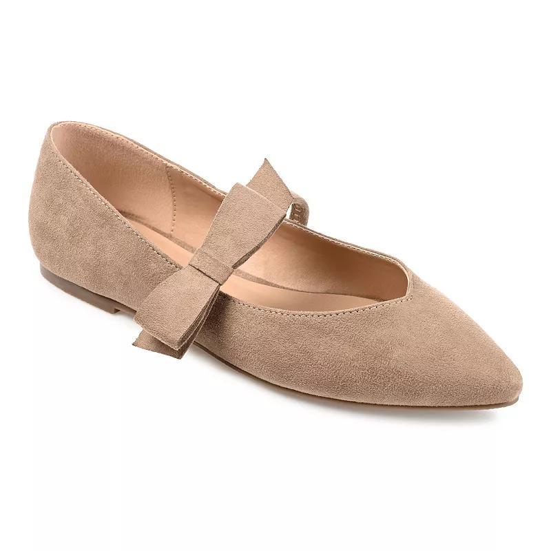 Journee Collection Aizlynn Womens Ballet Flats Brown Product Image