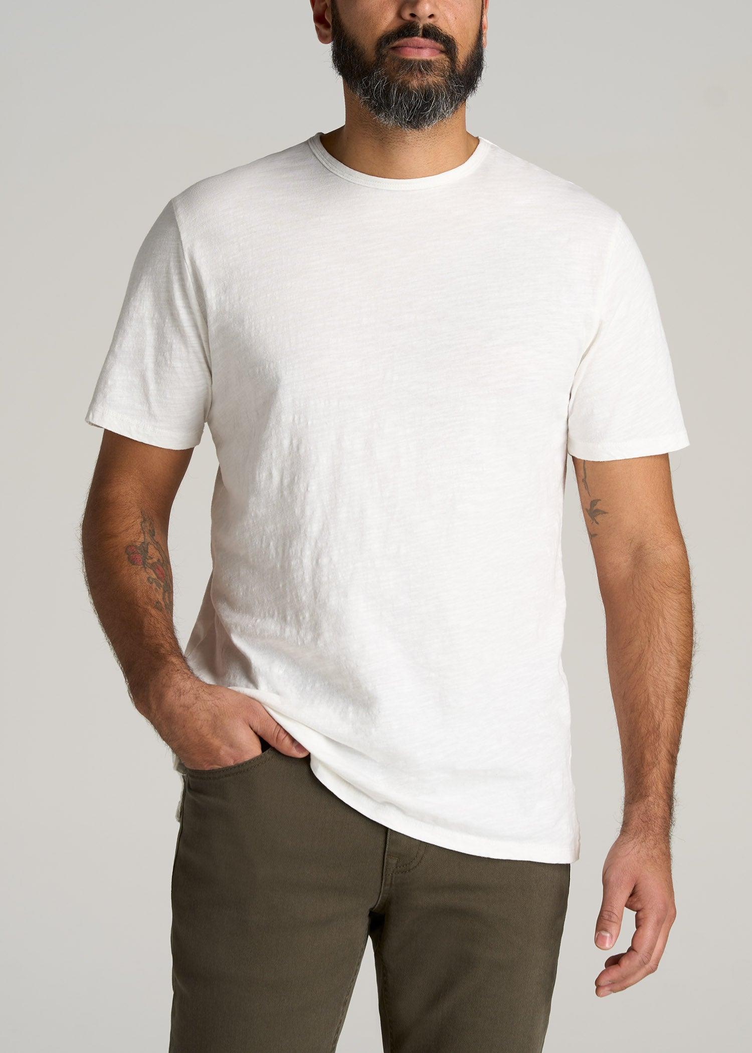 REGULAR-FIT Slub Tee in Ecru White - Tall Men's Shirts Male Product Image