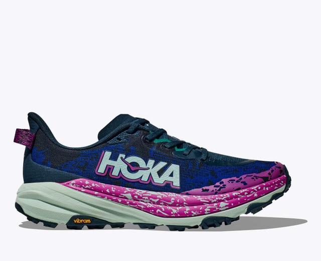 HOKA Mens Speedgoat 6 Shoes in Stormy Skies/Aqua Breeze, Size 11.5 W Product Image