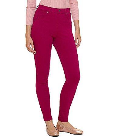 HUE Ultra Soft High Waisted Denim Jeggings Product Image