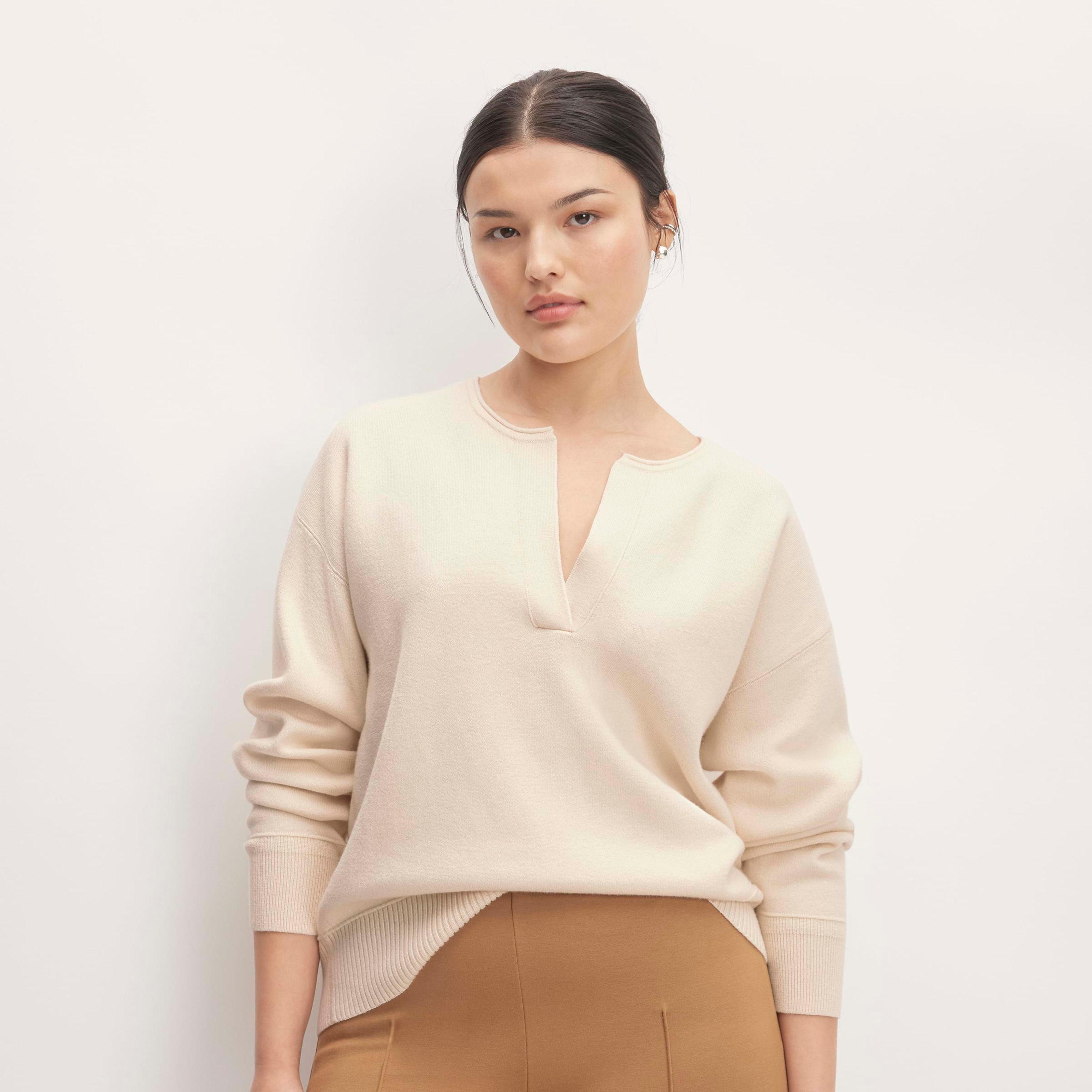 Womens Cotton-Merino Vintage Henley Sweater by Everlane Product Image