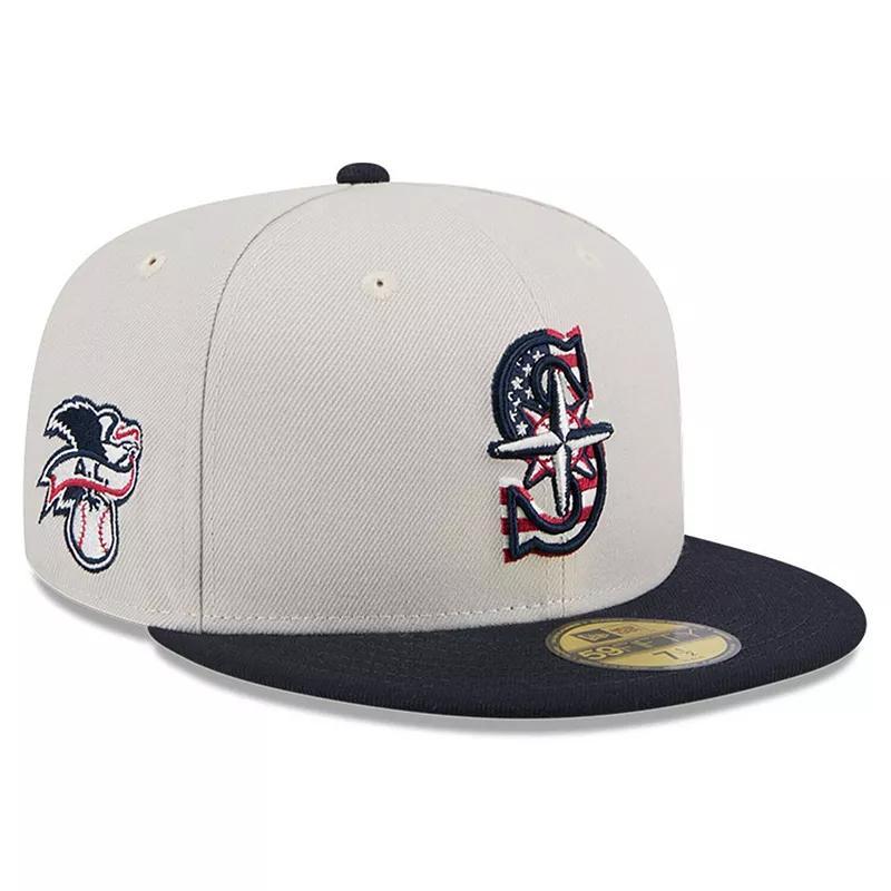 Mens New Era Khaki/Red St. Louis Cardinals 2024 Fourth of July 59FIFTY Fitted Hat Product Image