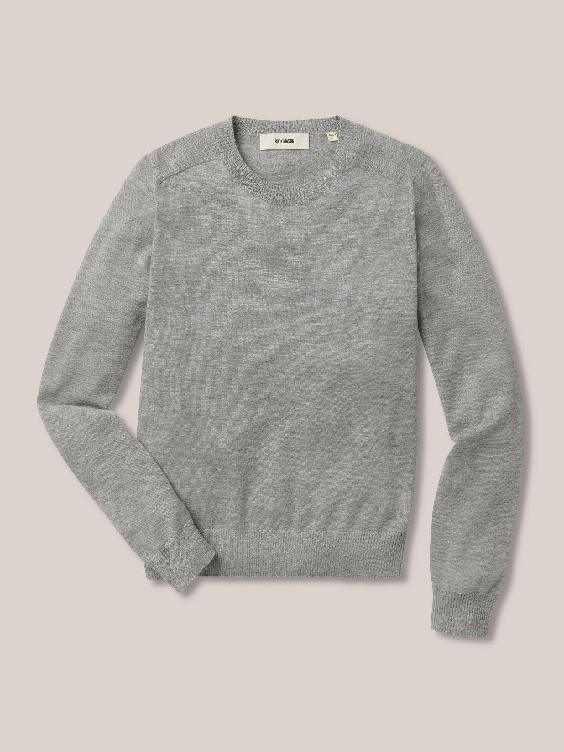 Light Heather Grey California Cashmere Perfect Crew Product Image