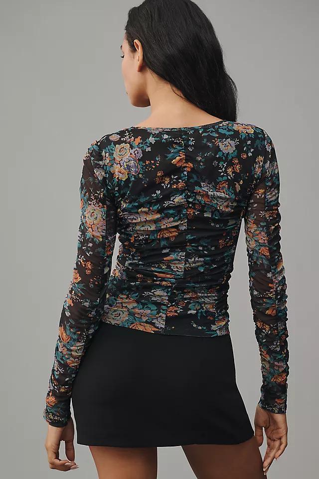 By Anthropologie Long-Sleeve Ruched Top Product Image