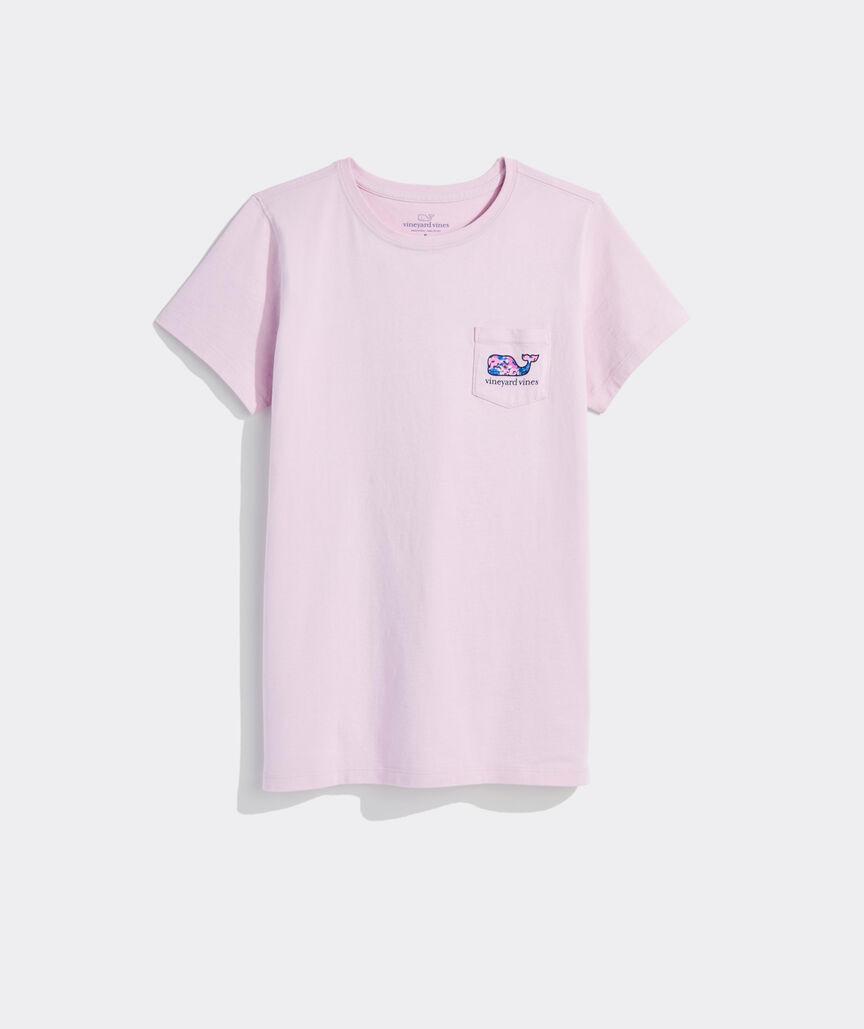 Helen Floral Whale Short-Sleeve Pocket Tee Product Image