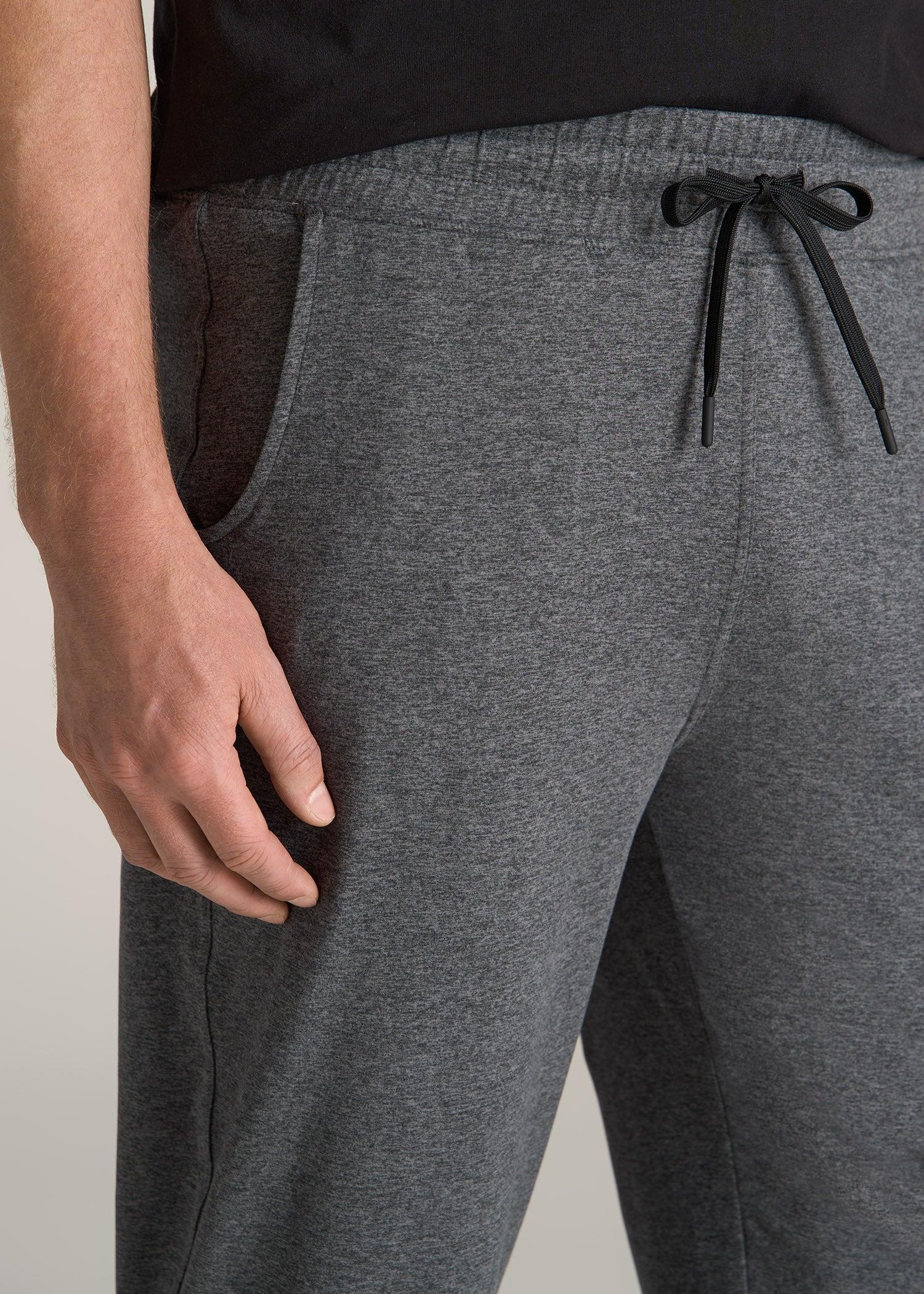 Weekender Stretch Lounge Joggers for Tall Men in Charcoal Mix Male Product Image