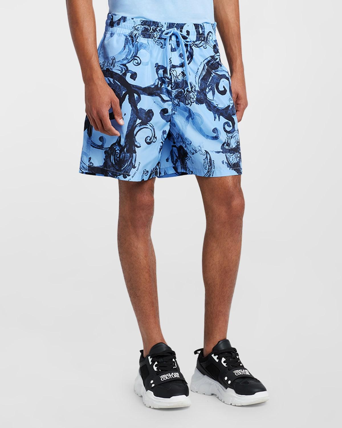 Mens Watercolor Baroque Shorts Product Image