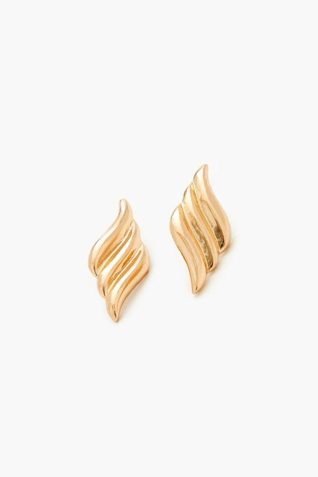 Etched Geo Stud Earrings | Forever 21 Product Image