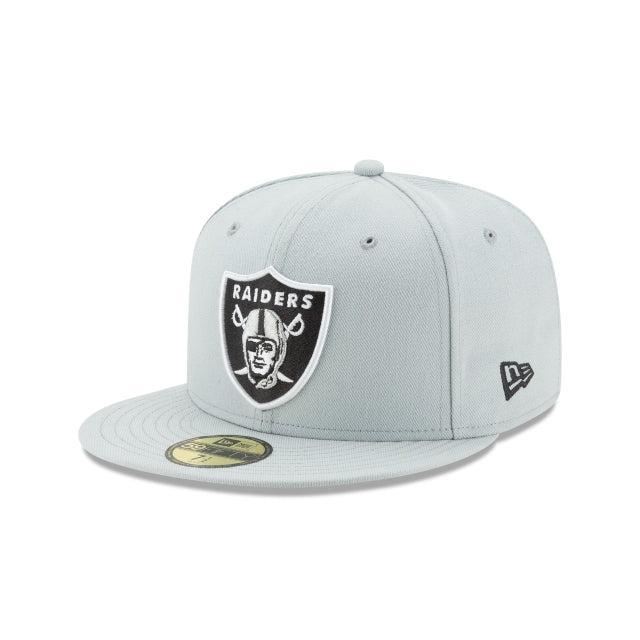 Las Vegas Raiders Grey 59FIFTY Fitted Hat Male Product Image