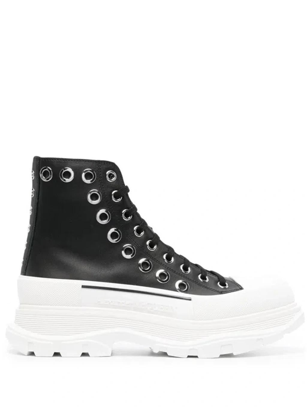 Tread Slick Ankle Boots In White Product Image