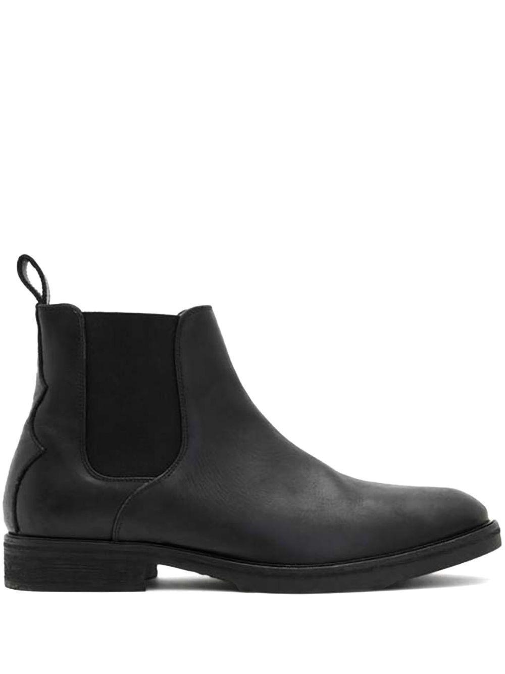 ALLSAINTS Leather Creed Chelsea Boots In Black Product Image