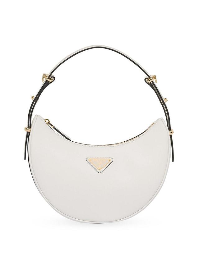 Womens Arqu Leather Shoulder Bag Prada Product Image