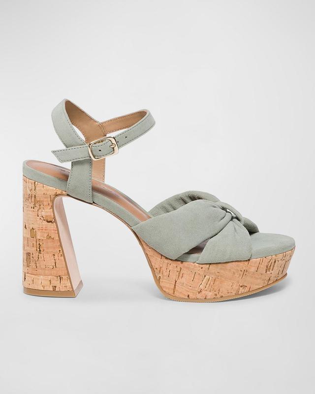 Womens Veronika Leather Platform Sandals Product Image