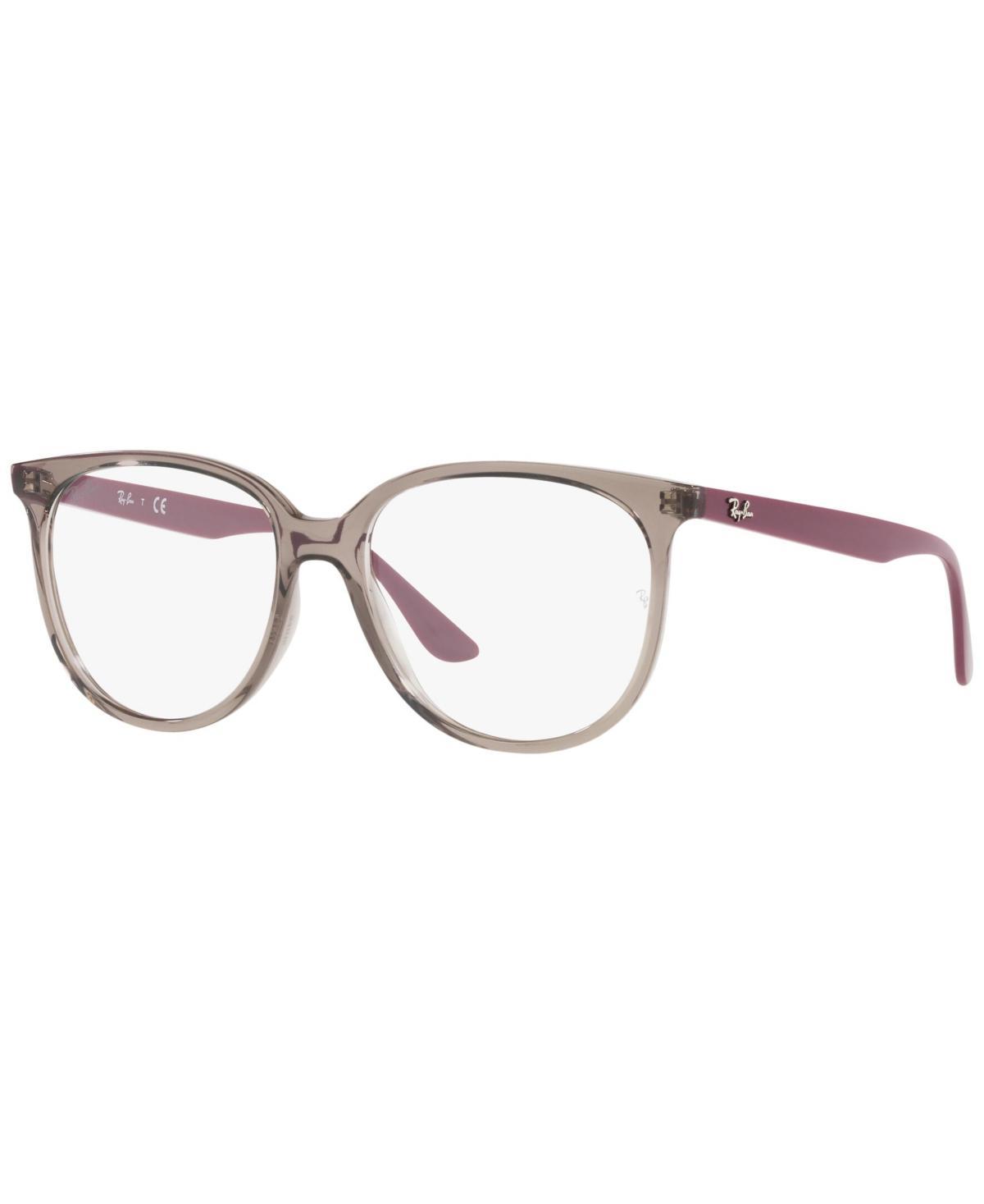 Ray-Ban RB4378V Optics Womens Square Low Bridge Fit Eyeglasses - Transparent Product Image