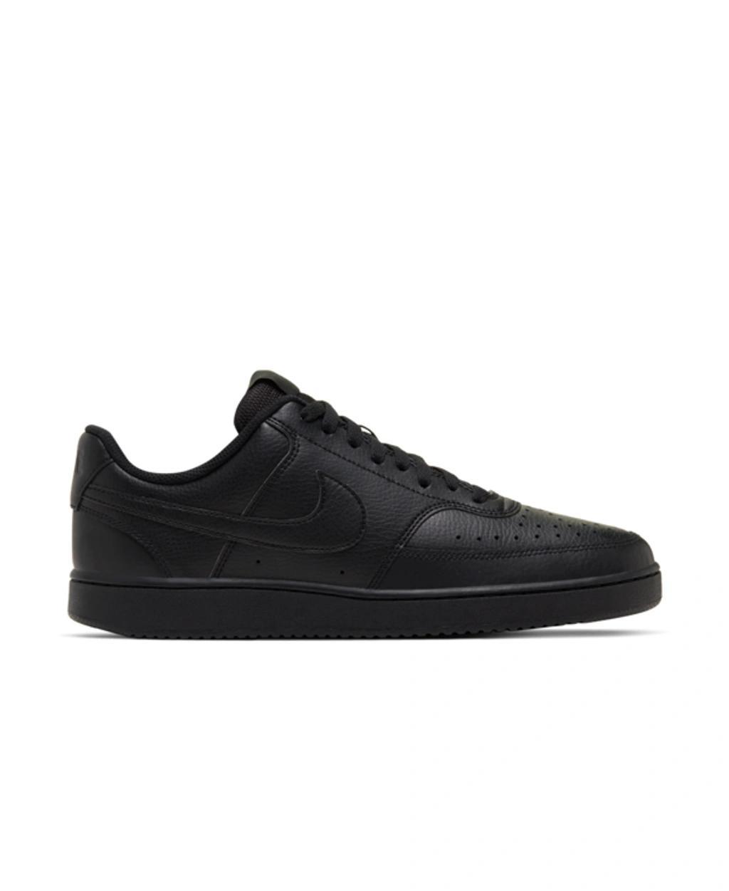 NIKE Men's Court Vision Low Next Nature Casual Sneakers From Finish Line In Black/black Product Image