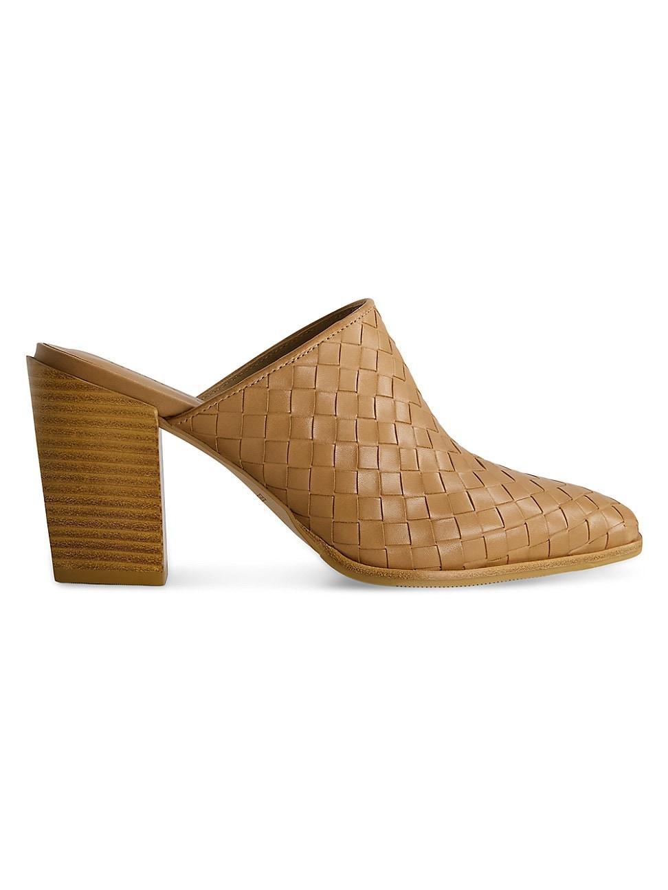 Womens Britt Woven Heeled Mules Product Image