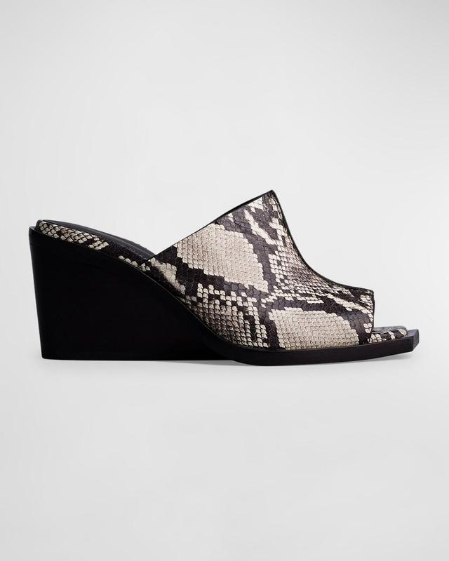 Santiago Embossed Slide Wedge Sandals Product Image