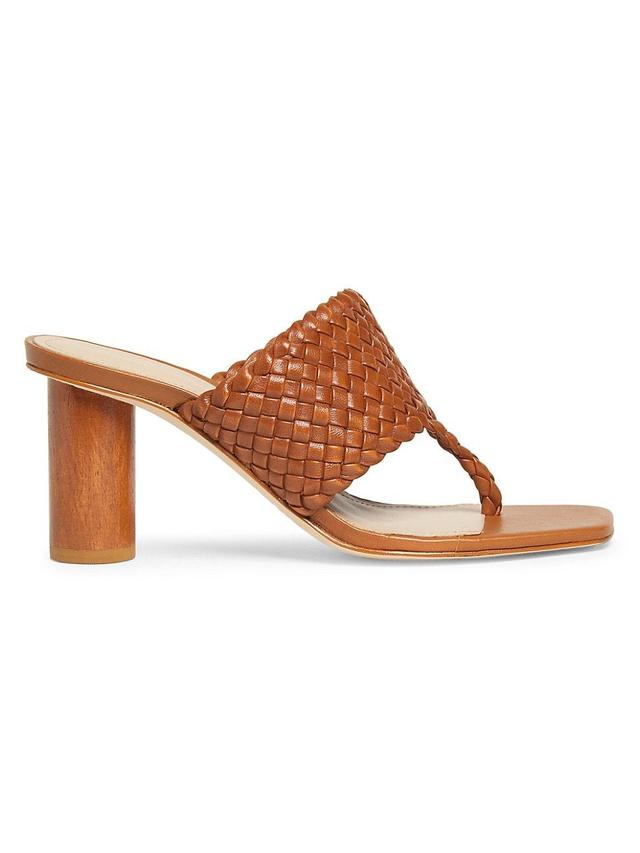 Womens 70MM Leather Sandals Product Image