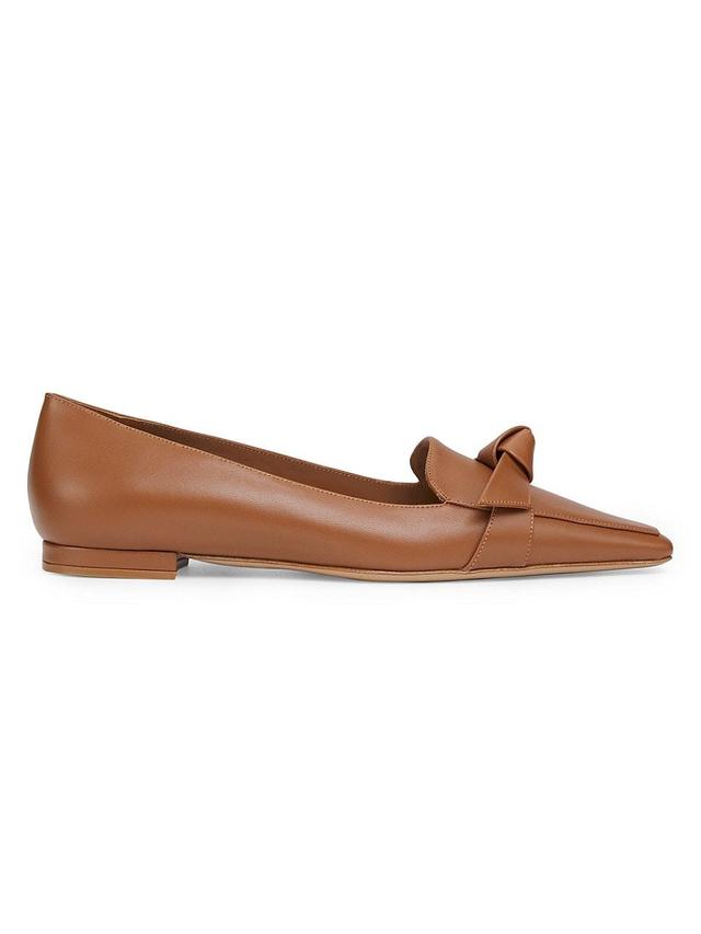 Womens Clarita Leather Flats Product Image