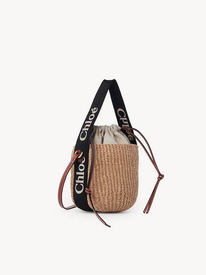 Small Woody tote bag in natural fibers Product Image