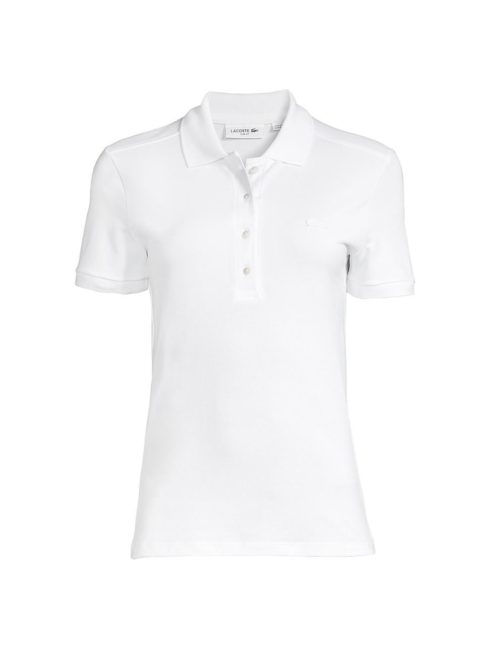 Womens Embroidered Logo Pique Polo product image