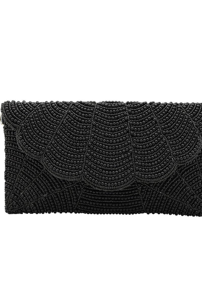 Beaded Scallop Clutch Product Image