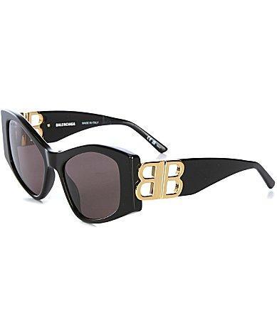 Balenciaga Womens BB0287S Dynasty 55mm Cat Eye Sunglasses Product Image