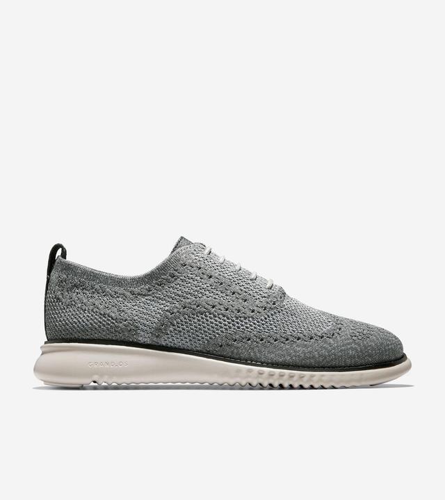 Cole Haan Mens Zerogrand Wingtip Knit Sneakers - Magnet Product Image