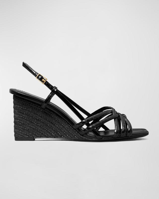 Tory Burch 75 mm Multi Strap Wedge Sandals (Perfect /Perfect /Perfec) Women's Sandals Product Image