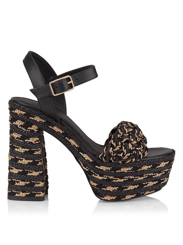 Womens Anne Raffia Platform Sandals Product Image