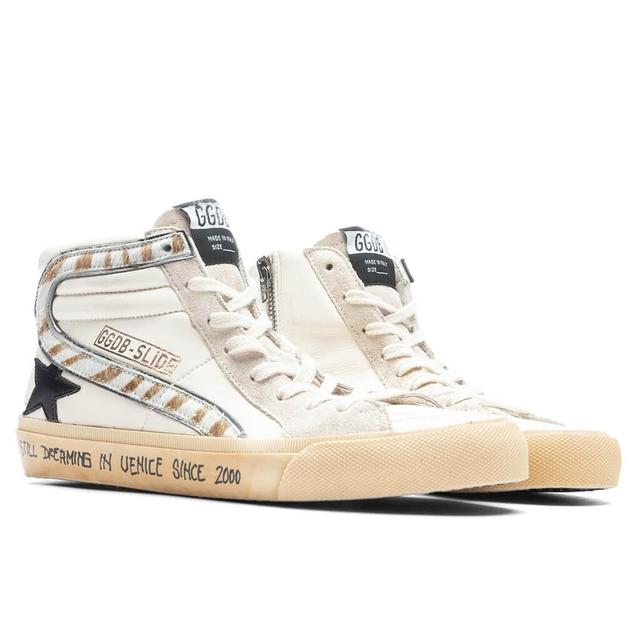 Women's Slide Leather Star - Beige/Black/Silver Female Product Image