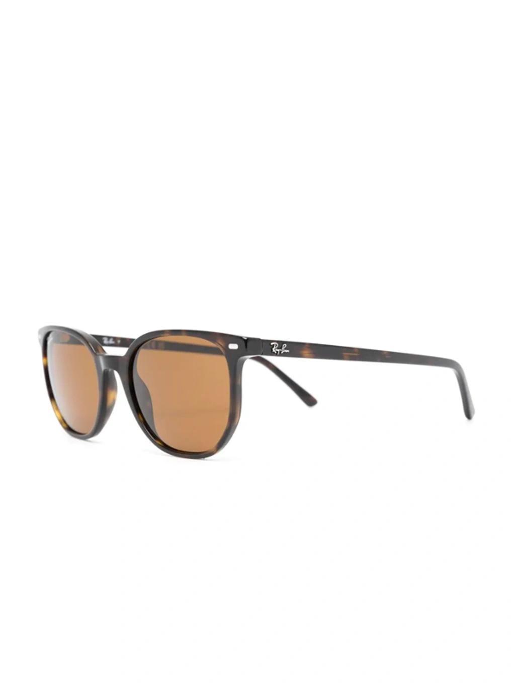 RAY BAN Elliot Wayfarer-frame Sunglasses In Braun Product Image