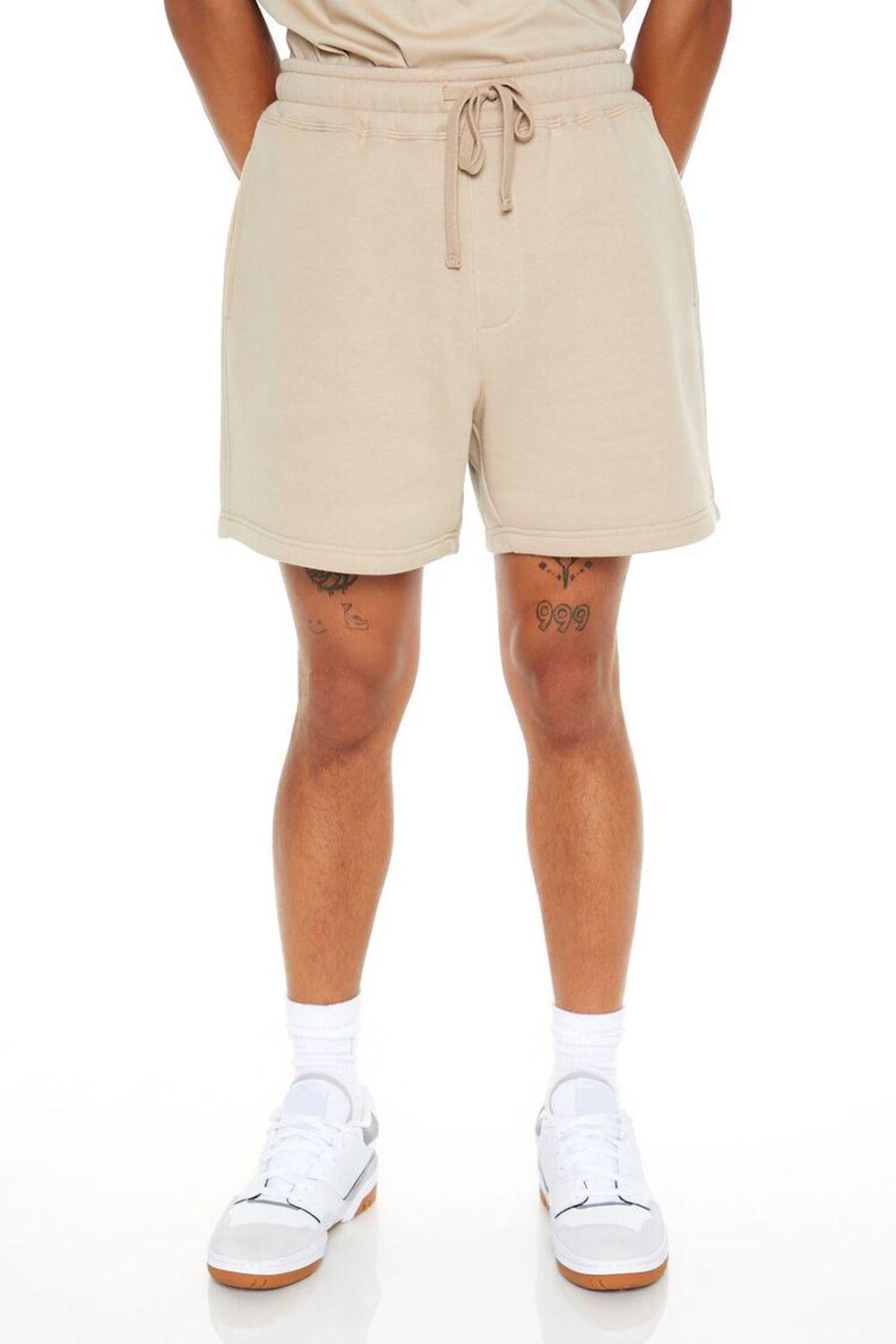 Drawstring Mid-Rise Shorts | Forever 21 Product Image