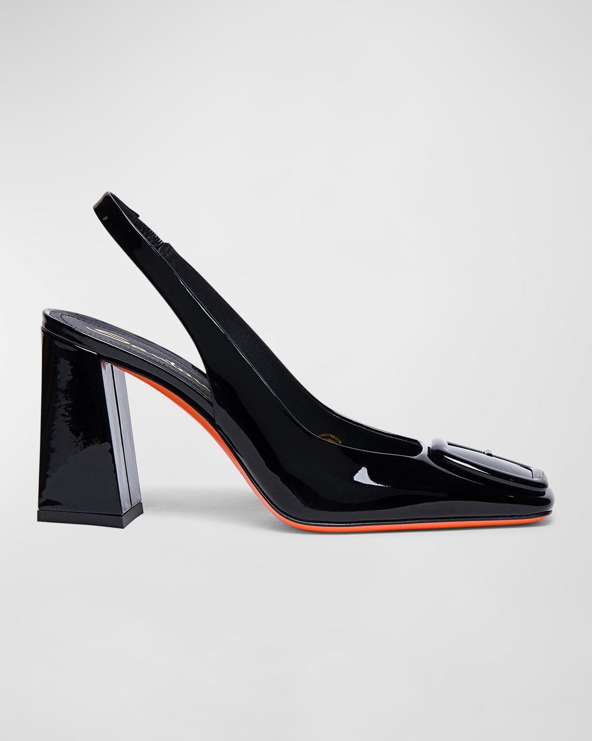 Womens Peaches 85MM Patent Leather Slingback Pumps Product Image