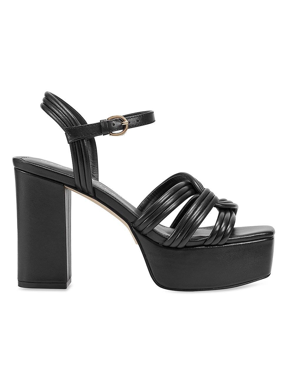 Womens Cairo 100MM Leather Platform Sandals Product Image