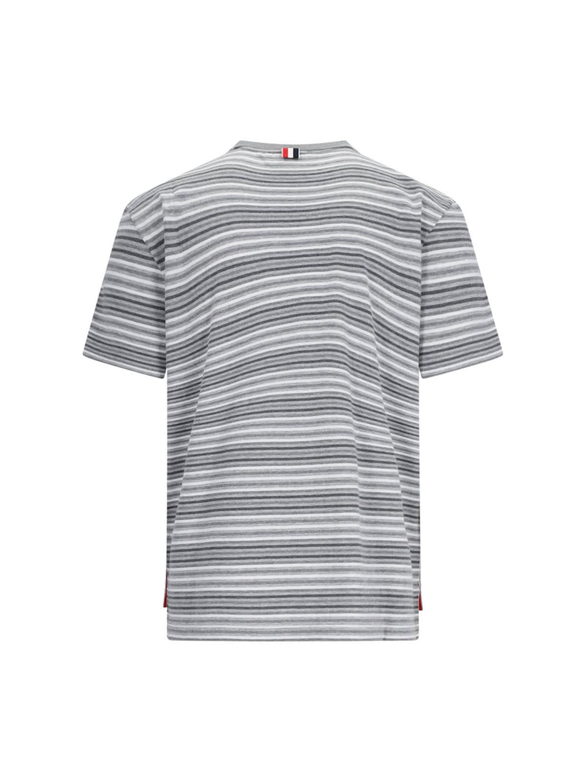 Polo Striped T-shirt In Gray Product Image