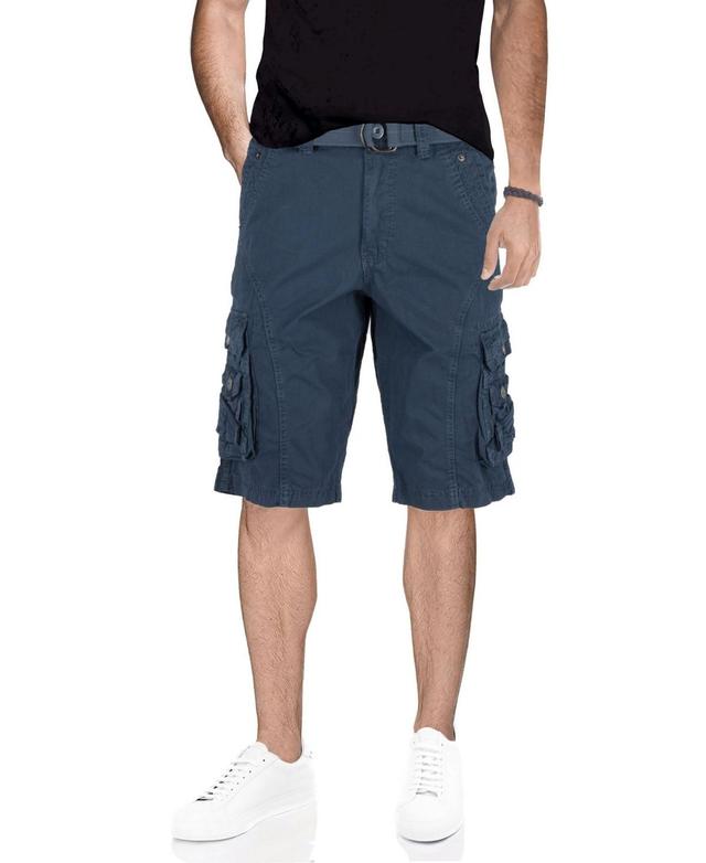 X-Ray Mens Belted Snap Detail Cargo Shorts Product Image